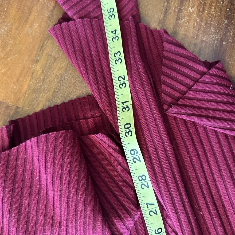 Joyfolie Mia Joy Deep Burgandy Red‎ Ribbed Stretch knit girls Dress size 12